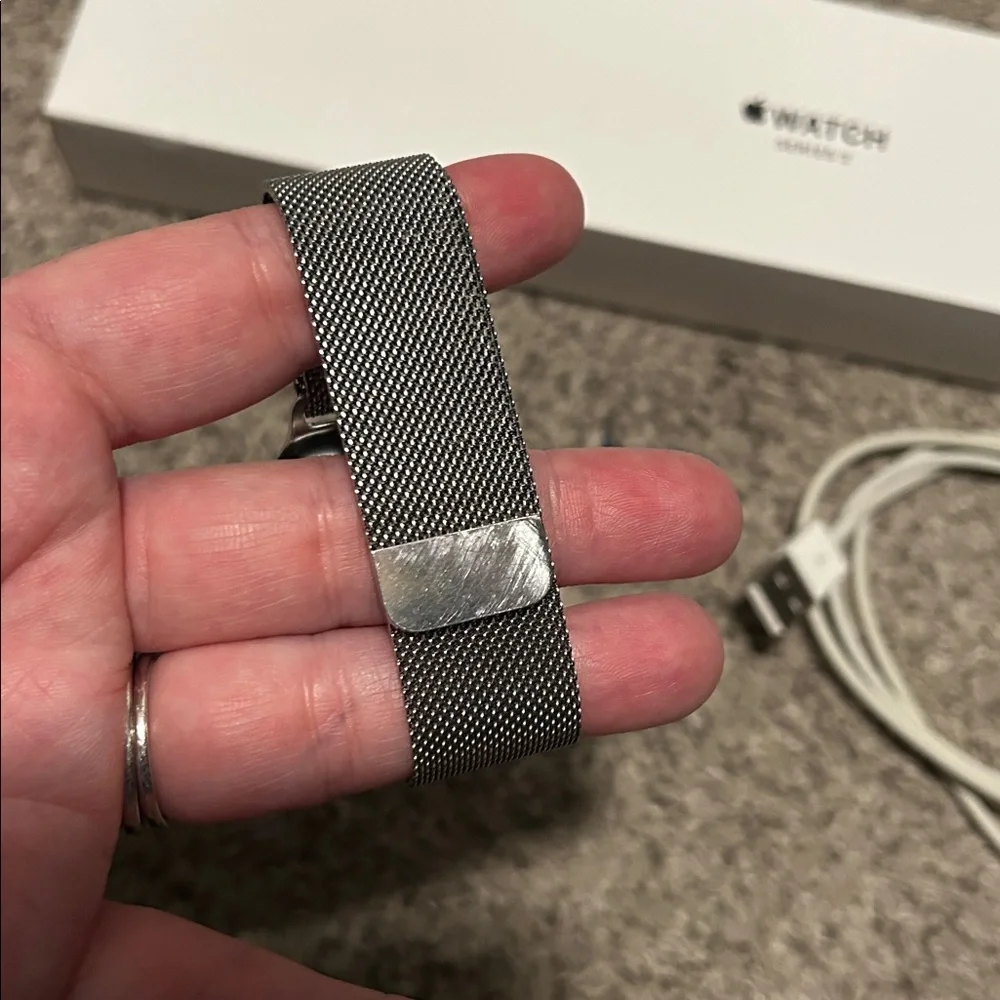Apple Watch Series 3 with Silver Milanese Loop